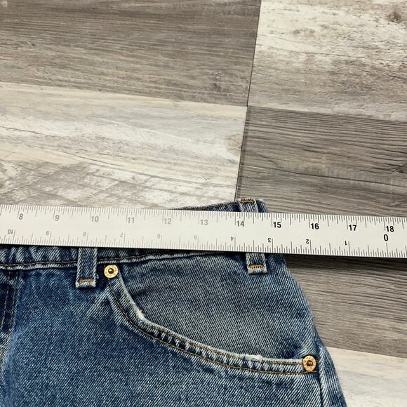 Vintage 90s Levis 560 Women 30 Distressed Cutoff Jean Shorts Jort Orange Tab USA - Picture 6 of 10